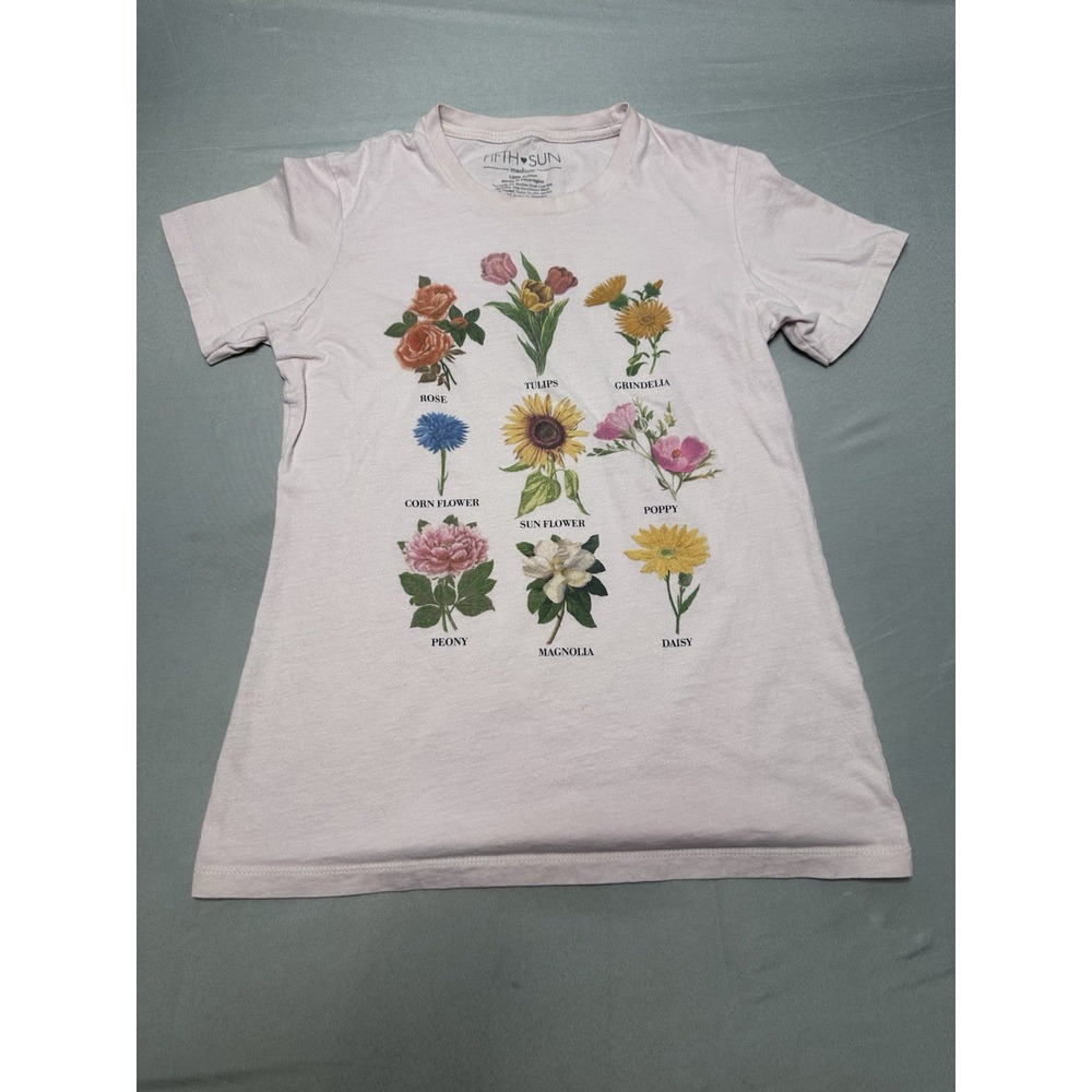 Floral Graphic M Shirt Flowers Simple Chic Cotton Flora Cute Simple Target